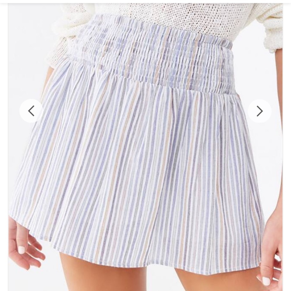 Stripped Multicored mini skirt
